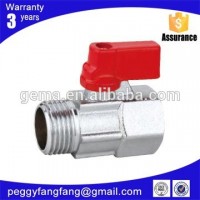 Factory Stock brass ball valve price Size 1/2'' to 1'' BSP Thread Iron handles with pvc CE brass ball valve Full bore PTFE seat