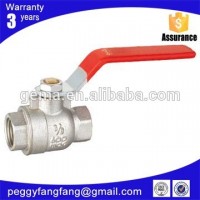 Female PTFE seated forged brass ball valve for oil and gas 2pc one way shut-off valve,hand valve,control valve water ball valve